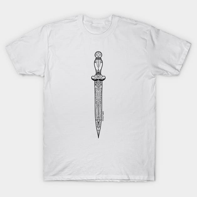 Dagger T-Shirt by LinkleRose